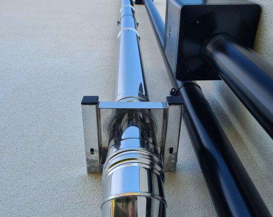 Instalace komína pro kondenzační kotel - Moravany