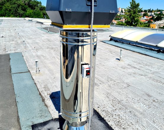 Instalace Spalinového ventilátoru - Brno
